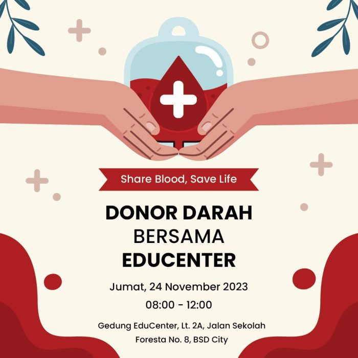 Donor Darah Bersama di Mall Edukasi