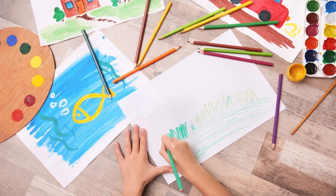 Kesalahan mewarnai dengan pensil warna