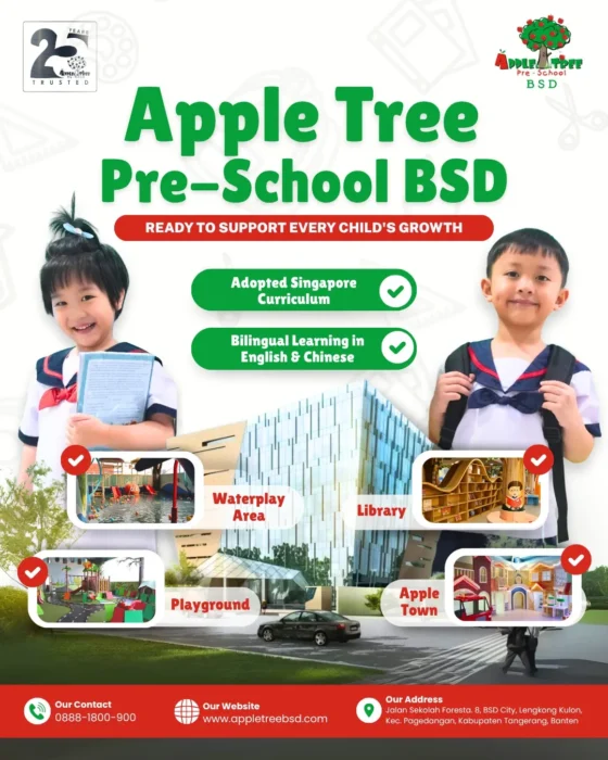 Preschool Terbaik di Indonesia Apple Tree Pre-School BSD_www.educenter.id