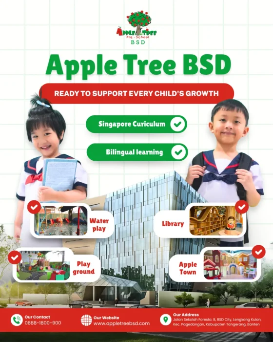 Rekomendasi Preschool di Tangerang Apple tree preschool BSD (1)_www.educenter.id