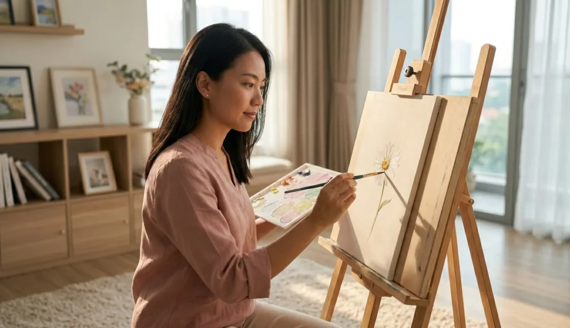 5-pemula-melukis-bunga-daisy-objek-sederhana_www.educenter.id