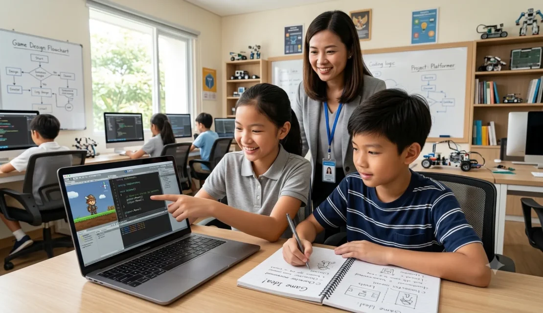 1. belajar coding anak membuat game sederhana kursus game developer_www.educenter.id