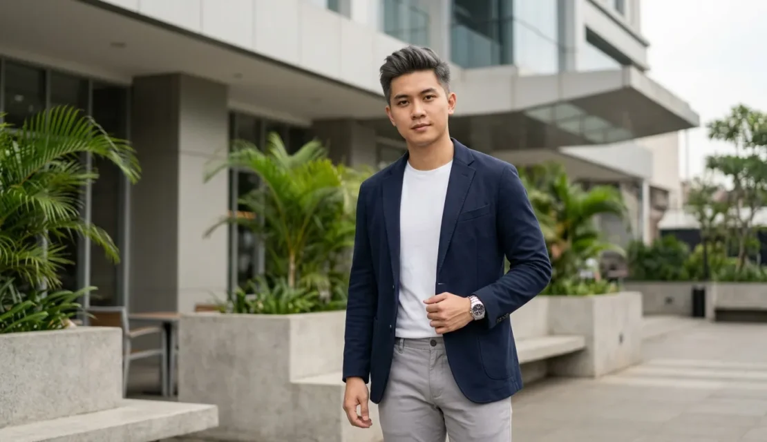 3. Smoky Grey Hair Pria Modern dengan Gaya Berani dan Stylish_www.educenter.id