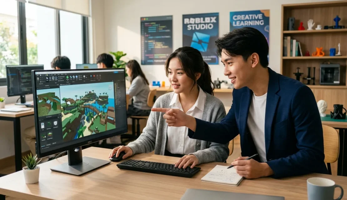 1. Belajar Roblox Studio Membuat Map Game dengan Coding dan Desain Kreatif_www.educenter.id